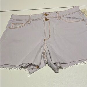 Universal Thread Purple Jean Shorts Frayed Hem